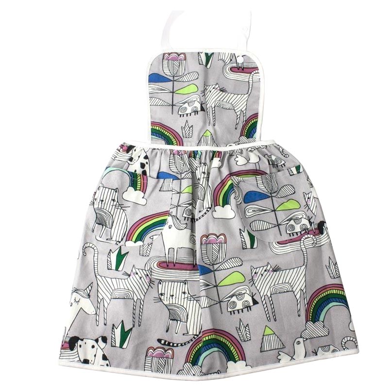 Elephant Ollie Retro Cotton Kids Apron – Cats & Rainbows | Koop.co.nz