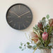 One Six Eight Maya Clock - Charcoal (30cm) | Koop.co.nz