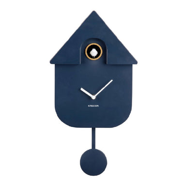 Karlsson Modern Cuckoo Wall Clock - Dark Blue | Koop.co.nz