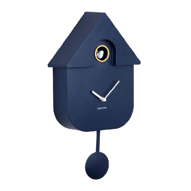 Karlsson Modern Cuckoo Wall Clock - Dark Blue | Koop.co.nz