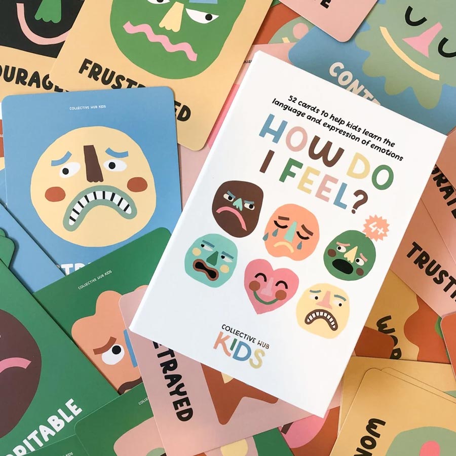 Collective Hub Kids How Do I Feel Cards - Emotions & Feelings Flash ...