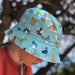 Moana Road Kids Reversible Bucket Hat - Bird/Green | Koop.co.nz