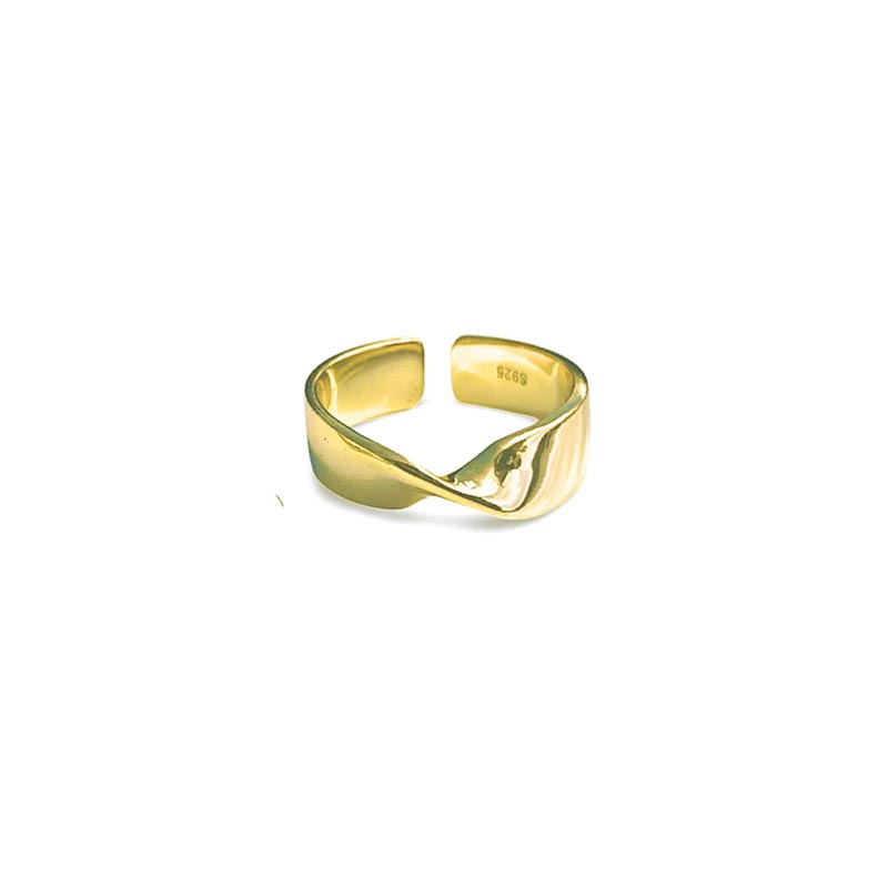 Lindi Kingi With A Twist Gold Ring | Koop.co.nz