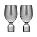 Ladelle Ava Wine Glasses - Charcoal (2pc) | Koop.co.nz