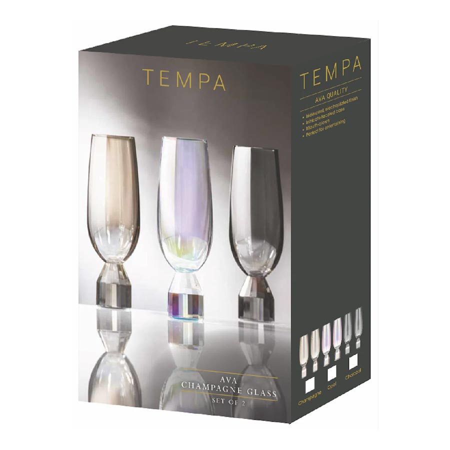 Ladelle Ava Champagne Glasses - Champagne (2pc) | Koop.co.nz