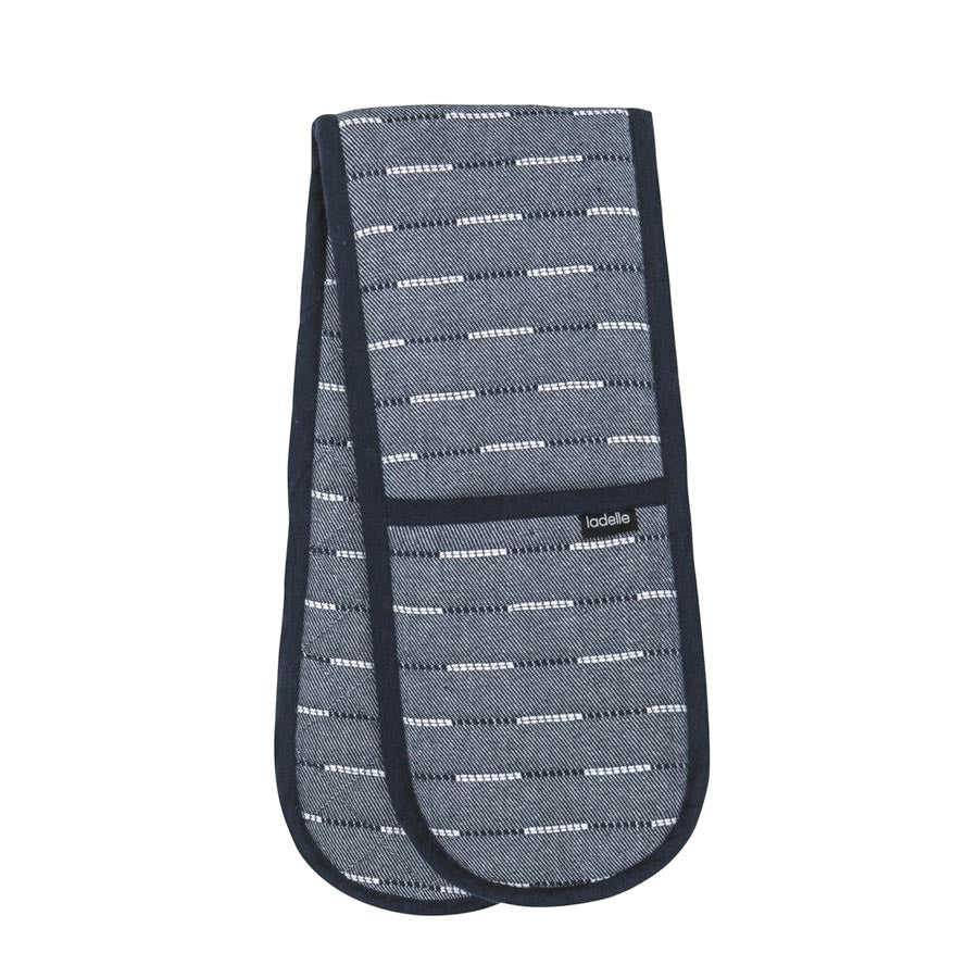 Ladelle Eco Navy Dash Double Oven Glove | Koop.co.nz