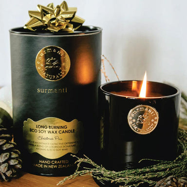 Surmanti Long Burning Eco Soy Wax Candle - Christmas Pine (Limited Edition) | Koop.co.nz