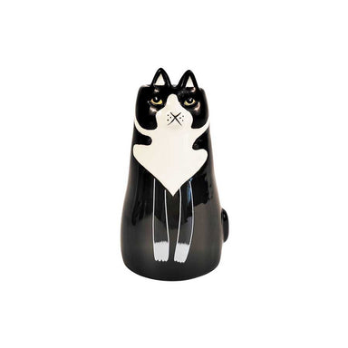 Urban Products Small Sitting Cat Vase - Black (13cm) | Koop.co.nz