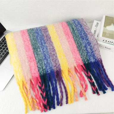 Urban Products Scala Rainbow Stripe Scarf | Koop.co.nz