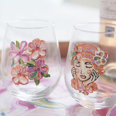 Splosh Stemless Wine Glass - Talulah Flowers | Koop.co.nz