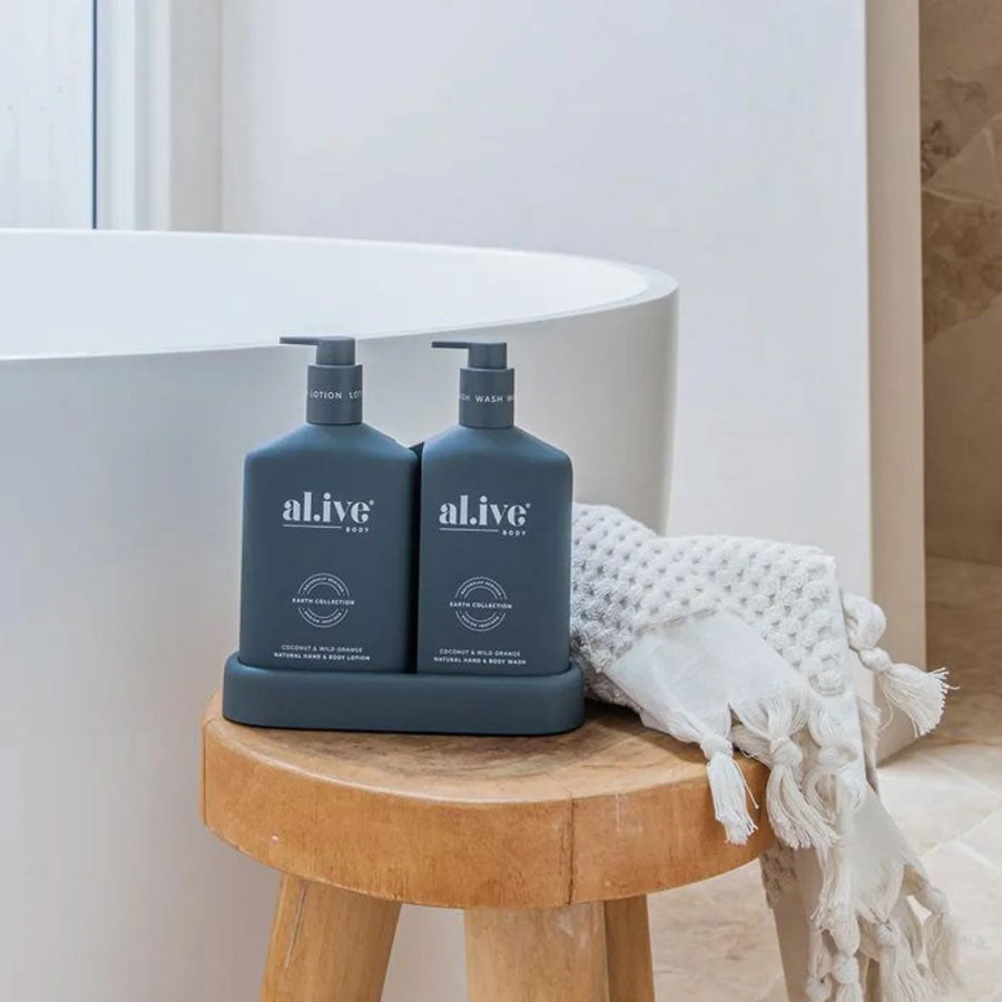 Al.ive Hand Wash & Lotion Duo - Coconut & Wild Orange | Koop.co.nz