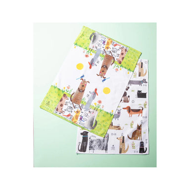 Ashdene Canine Capers Puppers Tea Towel Set (2pc) | Koop.co.nz