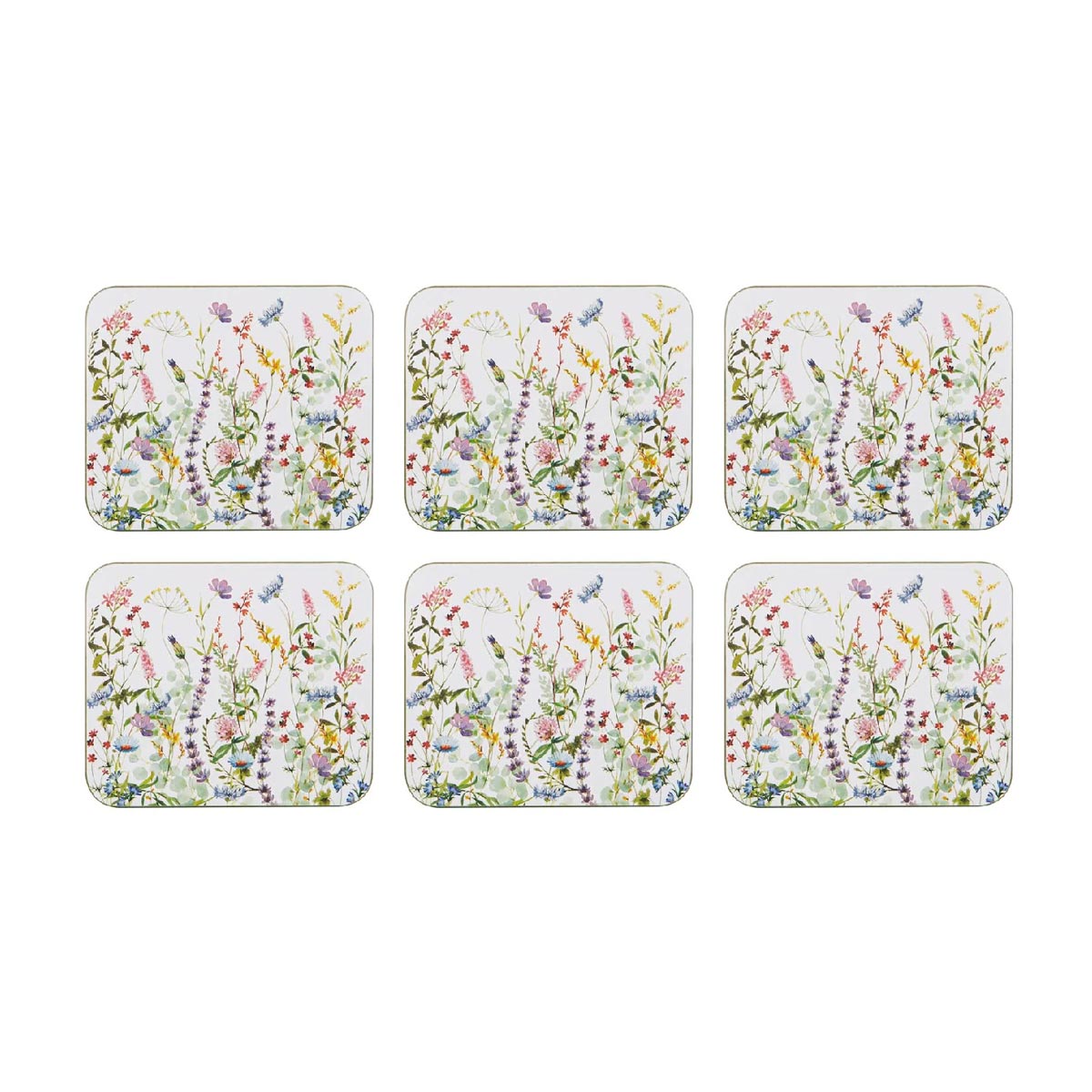 Ashdene Wildflowers Coaster Set/6 | Koop.co.nz