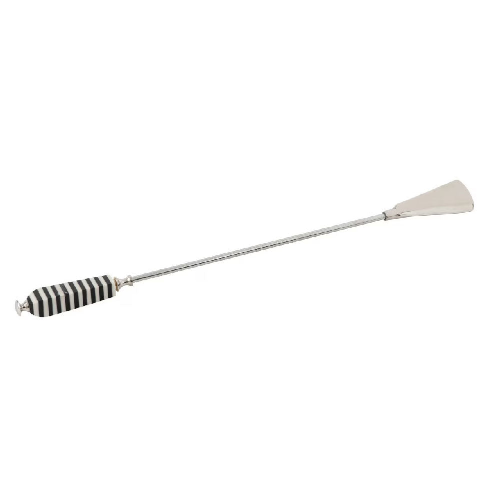 Rembrandt Fine Arts Long Handled Shoe Horn - Black & White Stripe | Koop.co.nz