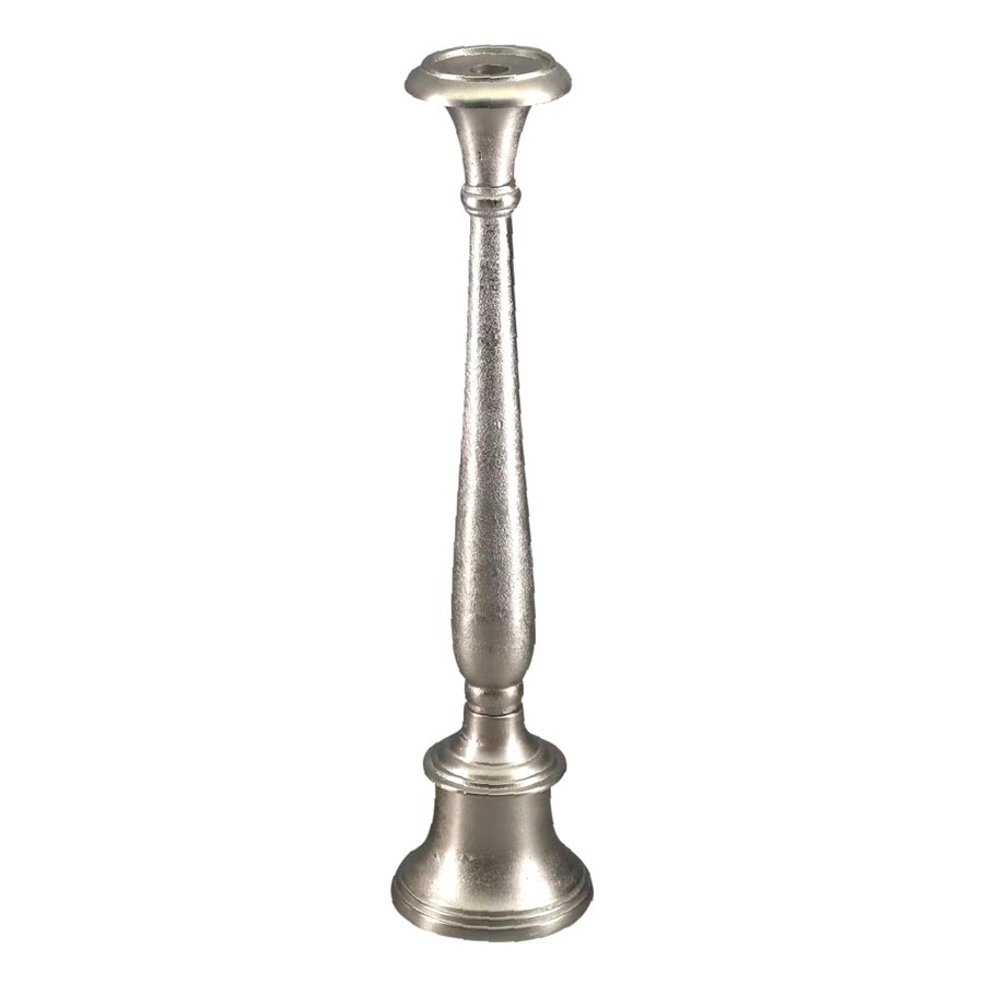 Rembrandt Fine Arts Tall Aluminium Silver Candle Holder (53cm) | Koop.co.nz