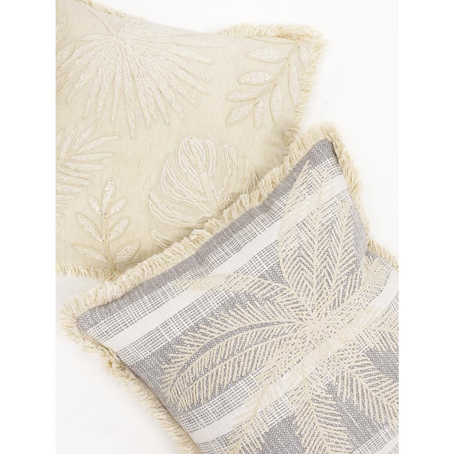 Stoneleigh & Roberson Embroidered Palm Cushion (45cm) | Koop.co.nz