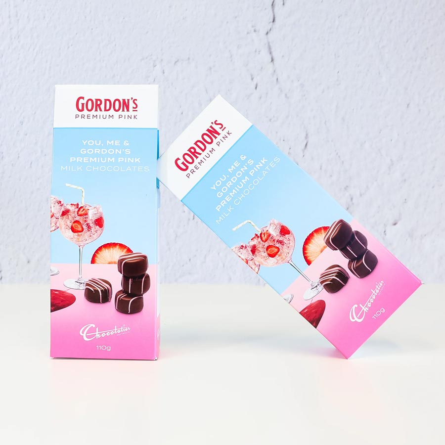 Chocolatier Gordon's Pink Gin Liqueur Truffles (110g) | Koop.co.nz