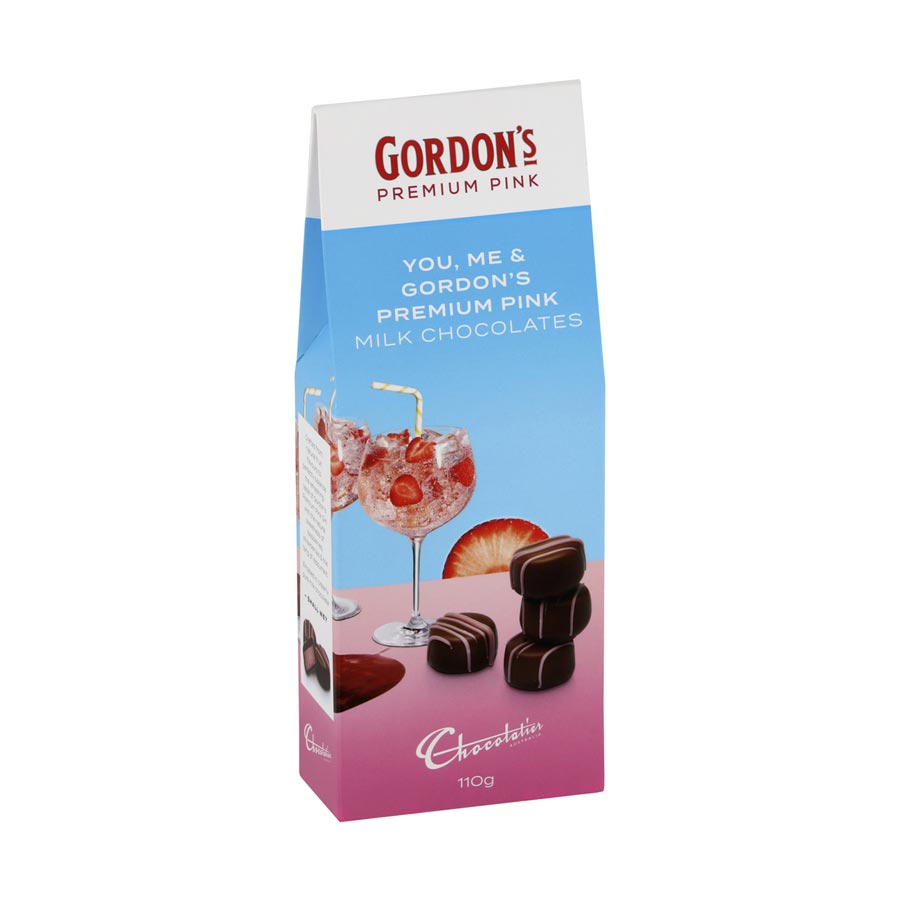 Chocolatier Gordon's Pink Gin Liqueur Truffles (110g) | Koop.co.nz