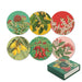 100% New Zealand Native Botanicals Of NZ Coaster Set/6 | Koop.co.nz