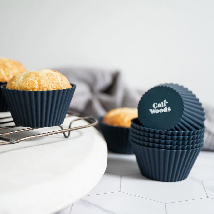 CaliWoods Reusable Regular Muffin Liners (12pk) - Dark Mood | Koop.co.nz