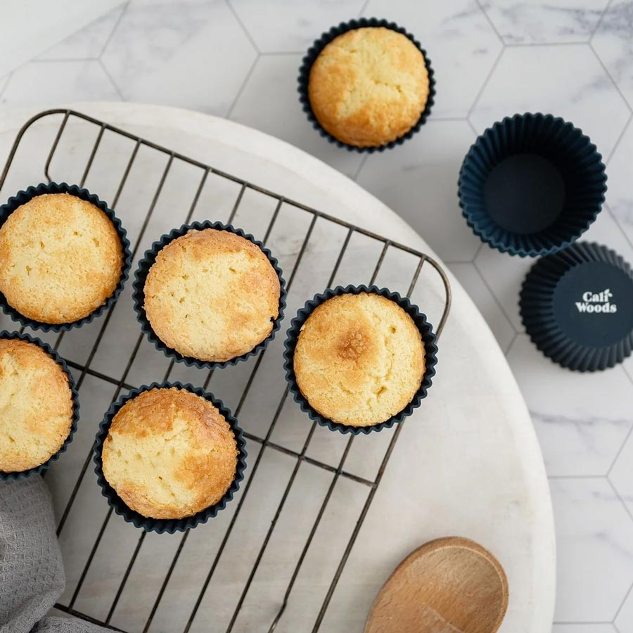 CaliWoods Reusable Regular Muffin Liners (12pk) - Dark Mood | Koop.co.nz