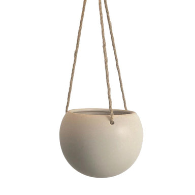 Potted Orbit Hanging Planter - Oatmeal | Koop.co.nz