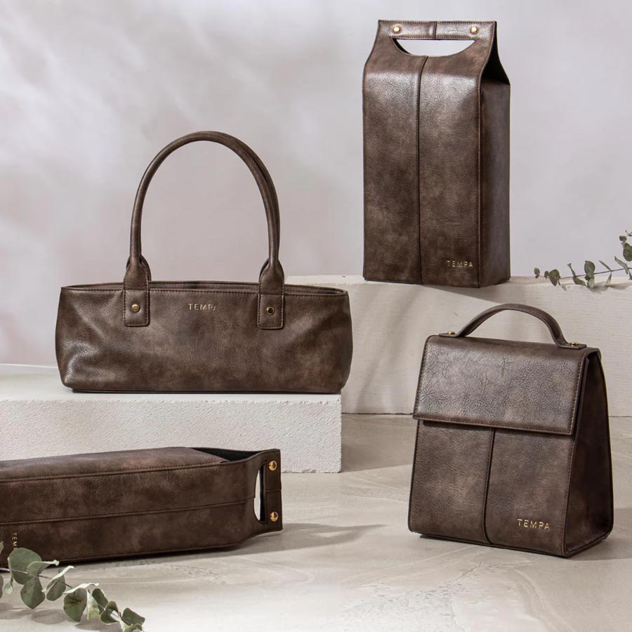 Ladelle Harley Double Wine Bag - Chocolate | Koop.co.nz