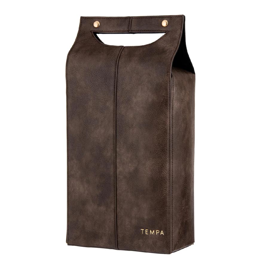 Ladelle Harley Double Wine Bag - Chocolate | Koop.co.nz