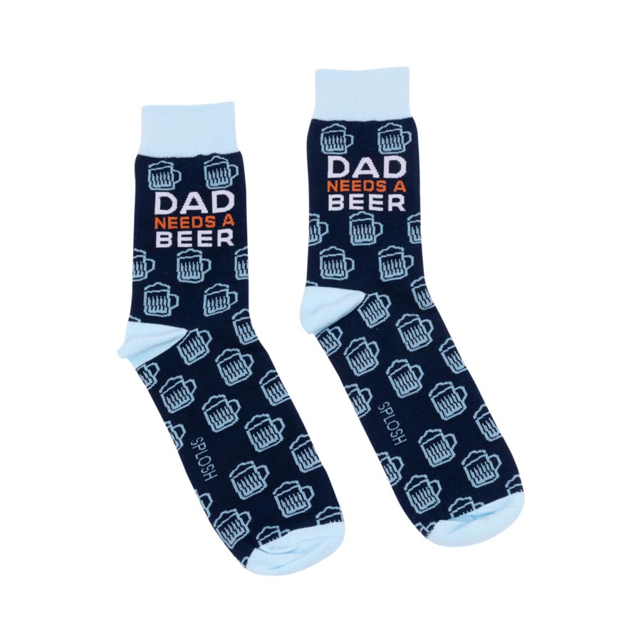 Splosh Dad Needs A Beer Socks | Koop.co.nz