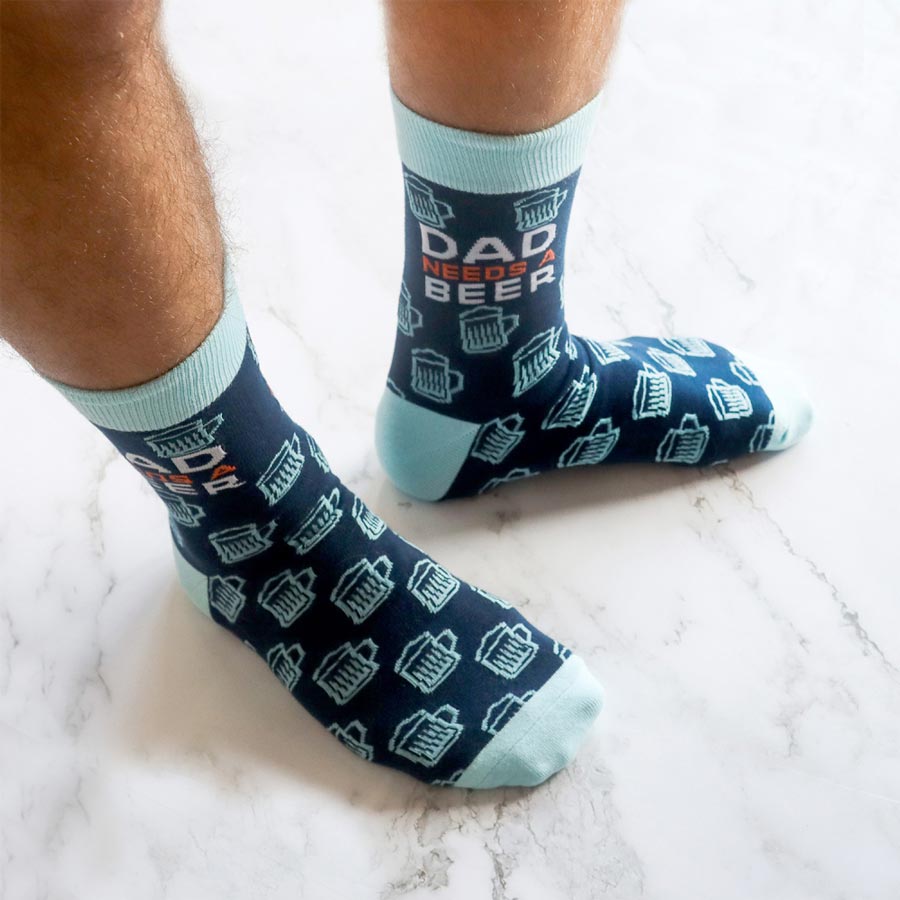 Splosh Dad Needs A Beer Socks | Koop.co.nz