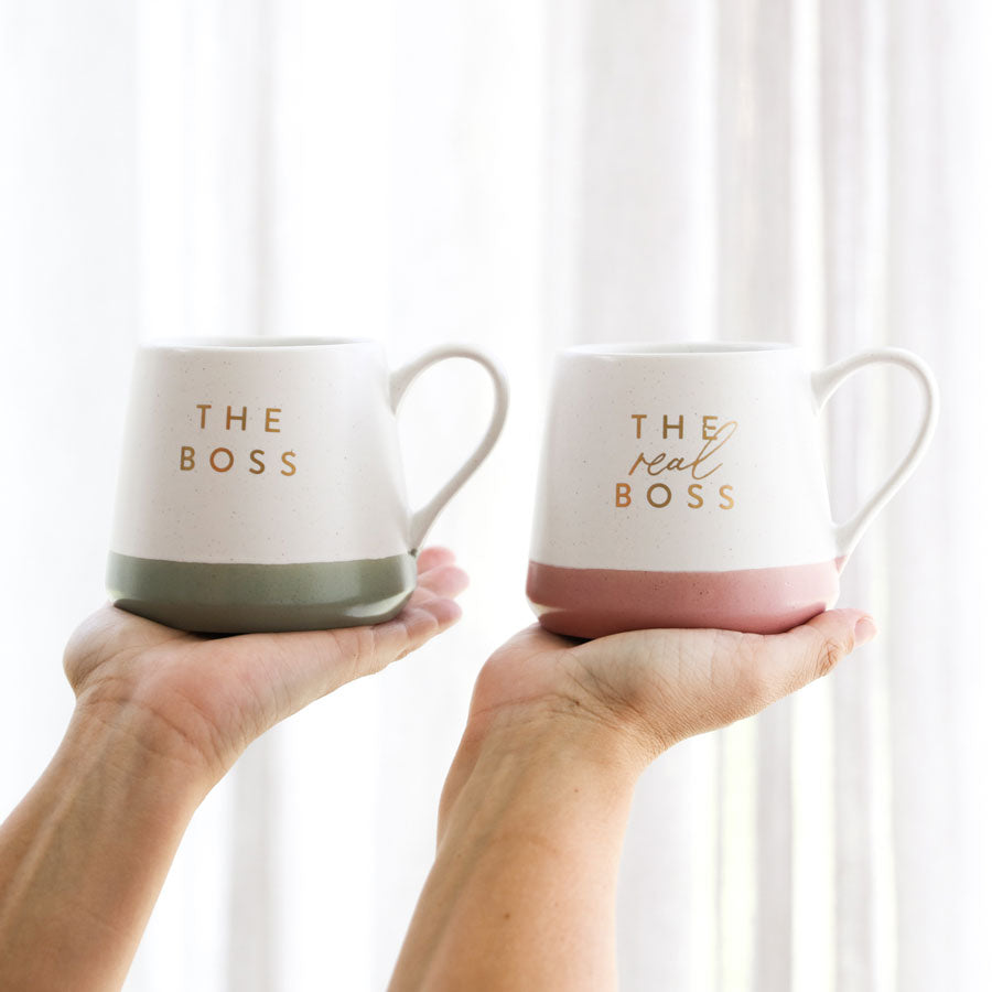 Splosh Couples Mug Set - The Boss | Koop.co.nz