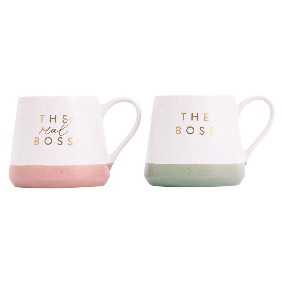 Splosh Couples Mug Set - The Boss | Koop.co.nz