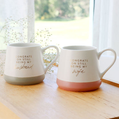 Splosh Couples Anniversary Mug Set - Congrats | Koop.co.nz