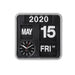 Karlsson Mini Flip Clock – Silver | Koop.co.nz