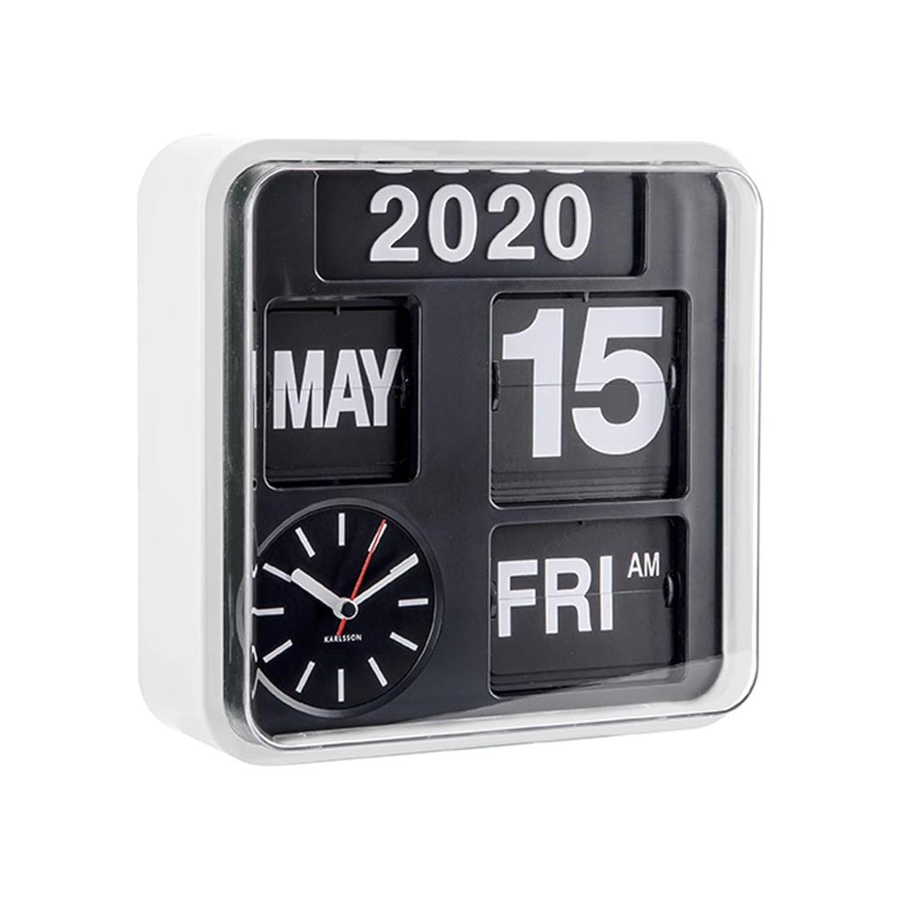 Karlsson Mini Flip Clock – White | Koop.co.nz