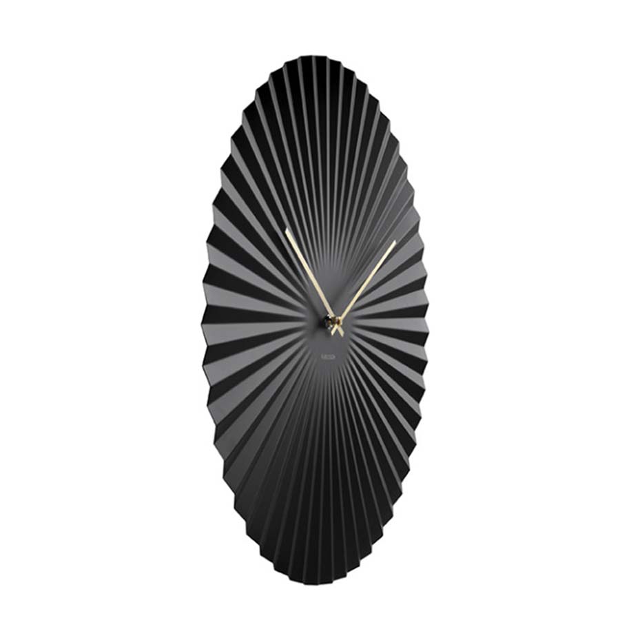 Karlsson Sensu Black XL Steel Clock (50cm) | Koop.co.nz