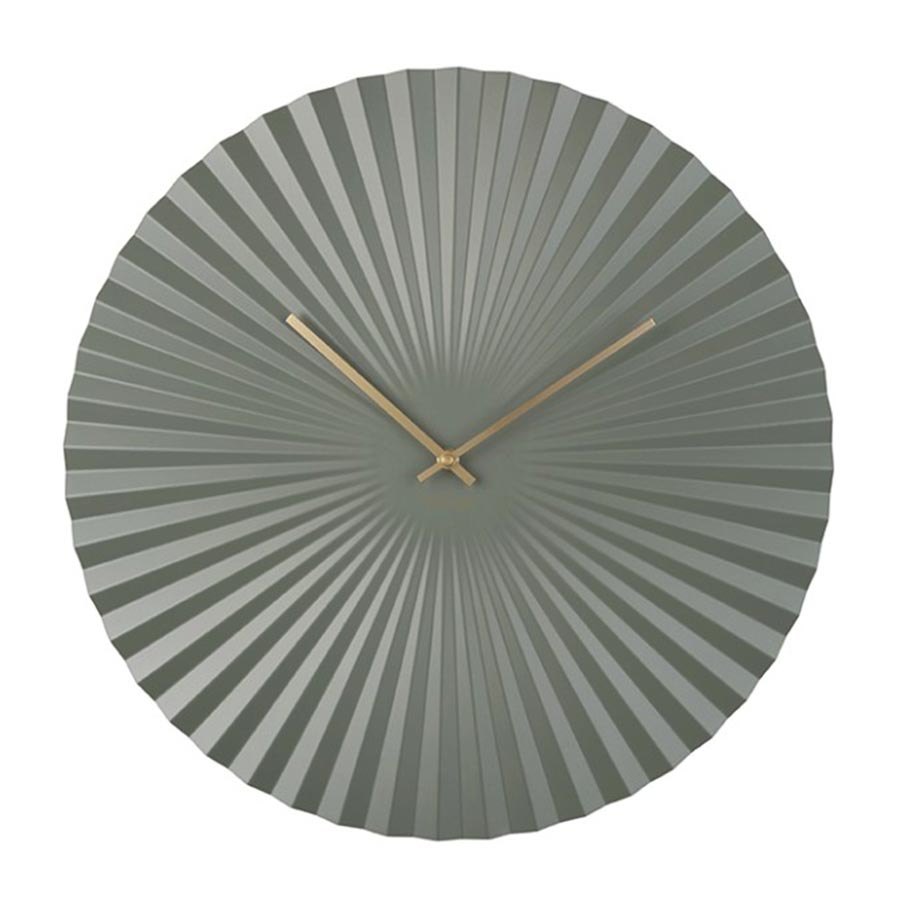 Karlsson Sensu Jungle Green XL Steel Clock (50cm) | Koop.co.nz