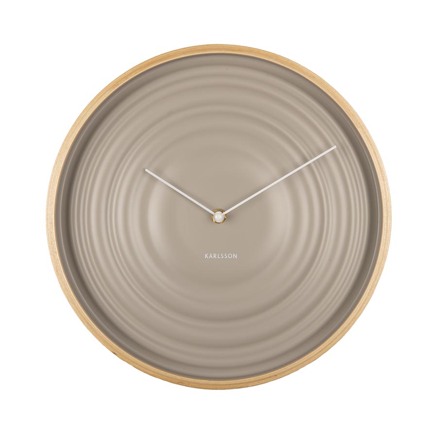 Karlsson Scandi Ribble Clock – Warm Grey (31cm) | Koop.co.nz