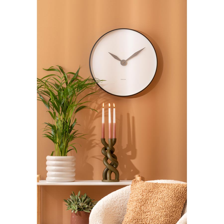 Karlsson Albatross Wall Clock – Black (50cm) | Koop.co.nz