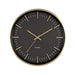 Karlsson Raised Batons Wall Clock - Black/Gold (35cm) | Koop.co.nz