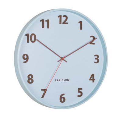 Karlsson Summertime Wall Clock – Soft Blue (40cm) | Koop.co.nz