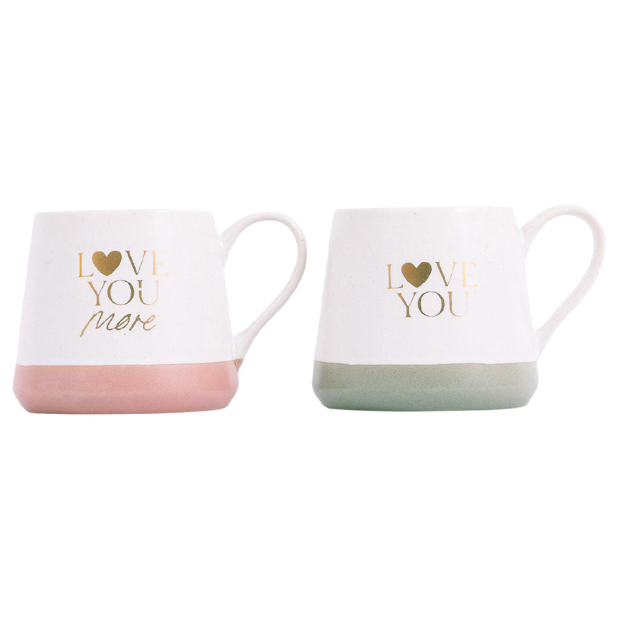 Splosh Couples Mug Set - Love You More | Koop.co.nz