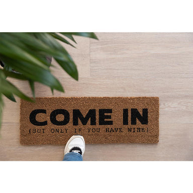 PT Home Come In Wine Doormat - Natural/Black | Koop.co.nz