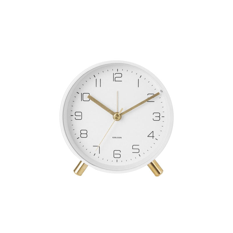 Karlsson Lofty Alarm Clock with Light - White | Koop.co.nz