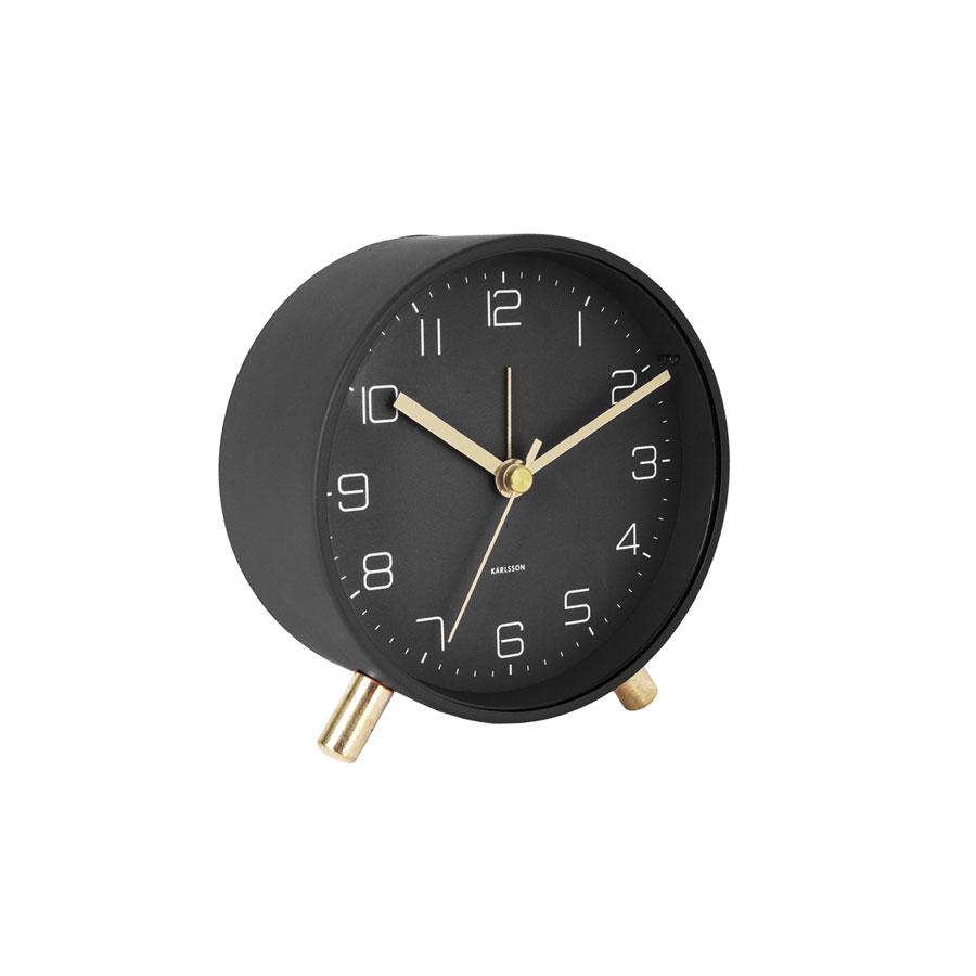 Karlsson Lofty Alarm Clock with Light - Black | Koop.co.nz