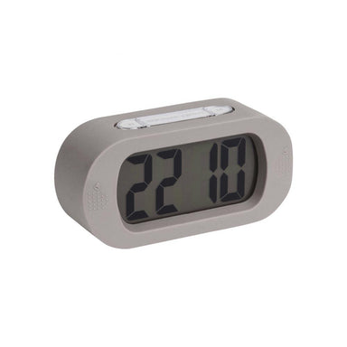 Karlsson Gummy Digital Alarm Clock - Warm Grey | Koop.co.nz