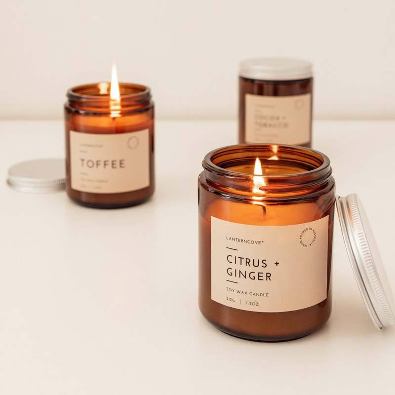 Lantern Cove Glo Candle - Ginger & Citrus | Koop.co.nz