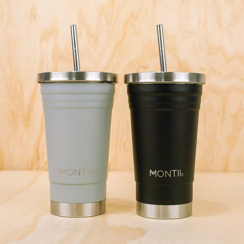 Insulated Stainless Steel Smoothie Cup - Montii - 450 ml - Chrome