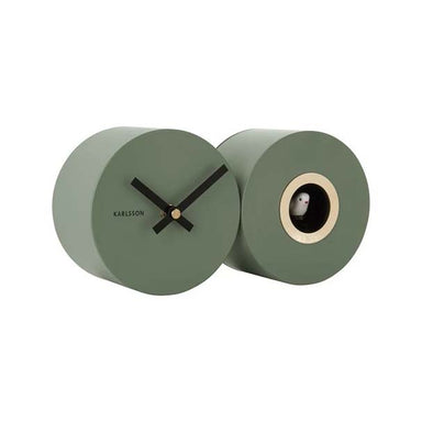 Karlsson Duo Cuckoo Wall Clock - Green | Koop.co.nz