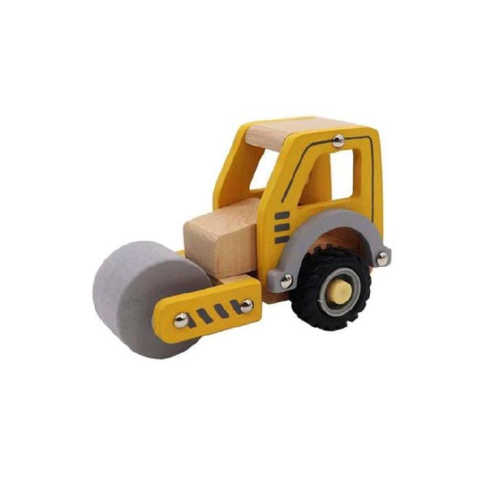 Wooden Construction Vehicle Road Roller - Wooden Toys NZ | KOOP | — Koop